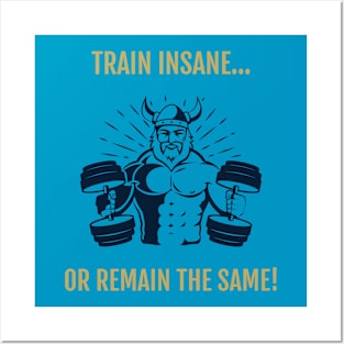 Train insane or remain the same Posters and Art